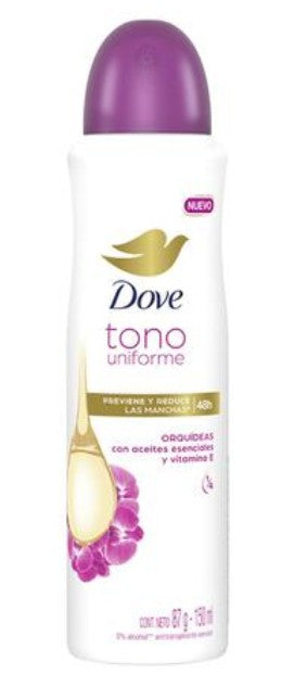 Desodorante Dove Tono Uniforme Orquídea Spray 150 Ml