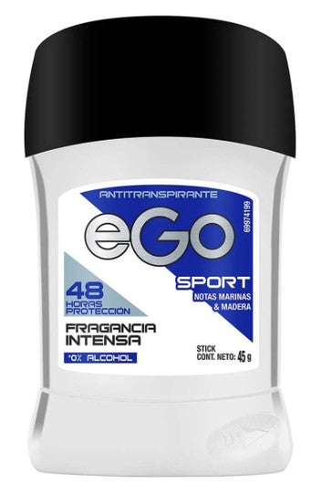 Desodorante Ego Sport 48H Barra45 G