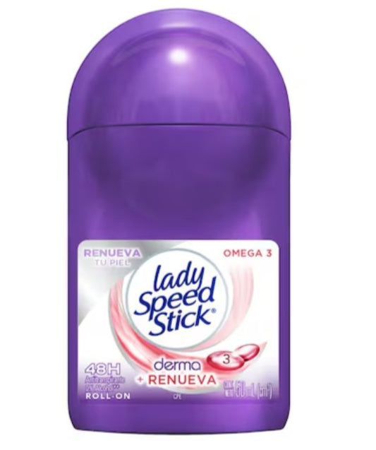 Desodorante Lady Speed Stick Derma Omega 3 Roll On 50 Ml