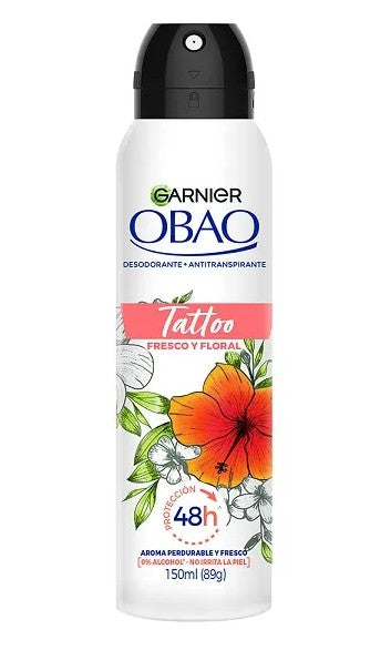 Desodorante Obao Woman Tattoo Fresco-Floral 150 Ml