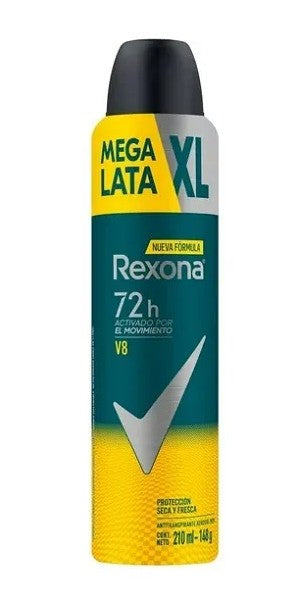 Desodorante Rexona Men V8 72H Spray 210 Ml