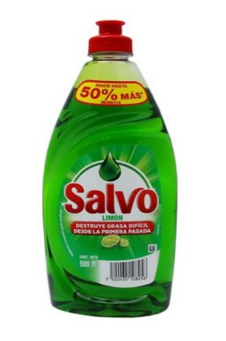 DETERG SALVO P/TRAS LIMON 500ML