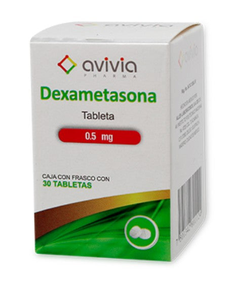 Dexametasona 0.50 Mg 30 Tabletas Genérico Avivia