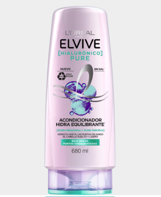 Acondicionador Elvive Hidra Hialurónico Pure 680 Ml