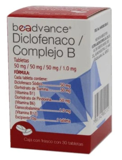 DICLOFENACO/COMPLEJO B TB 30