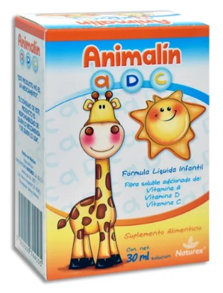 Animalin ADC Vitamina Suplemento Alimenticio Solución Infantil 30 Ml Genérico Naturex