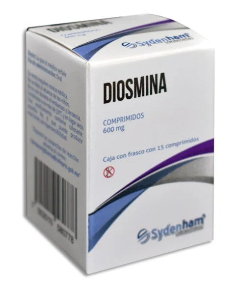 Diosmina 600 Mg 15 Comprimidos Genérico Sydenham