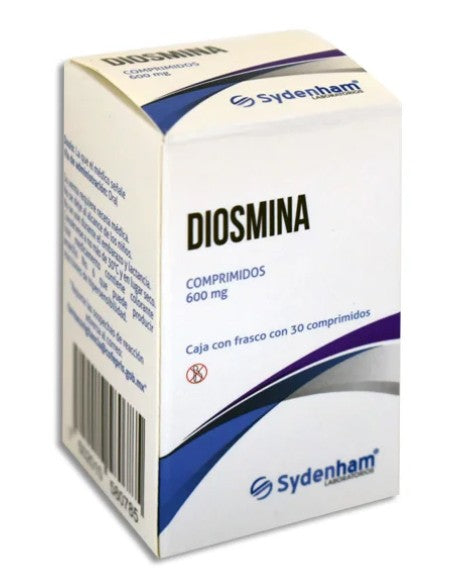 Diosmina 600 Mg 30 Comprimidos Genérico Sydenham