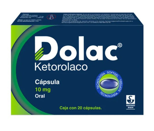 Dolac 10 Mg 20 Cápsulas