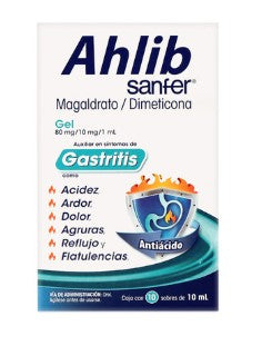 Antiácido En Gel Ahlib 80 MG/10 Mg/1 Ml
