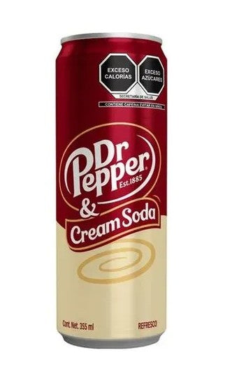 DR PEPPER & CREAM SODA 355ML