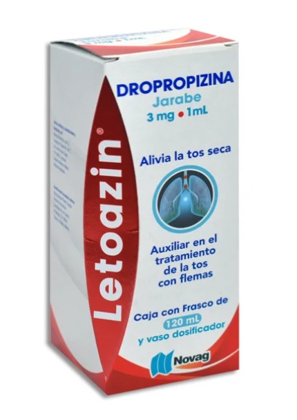 Dropropizina 3 Mg/1 Ml Jarabe 120 Ml Genérico Novag Inf