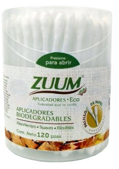 Aplicador Algodón Zuum Eco 120 Piezas