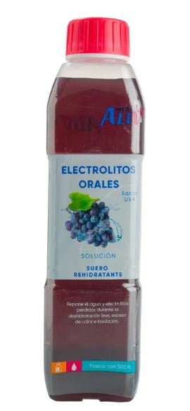 Electrolitos Orales A Uva Frasco Con 500 Ml