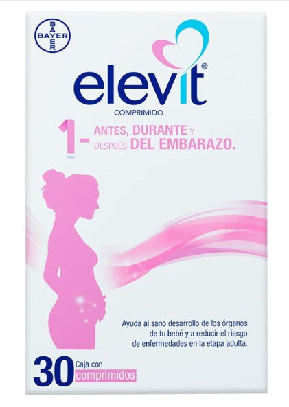 Elevit 3-Luteina Suplemento Alimenticio 30 Cápsulas
