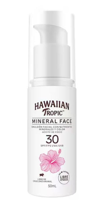 Emulsión Hawaiian Tropic Minerales Facial FPS 30 50 Ml