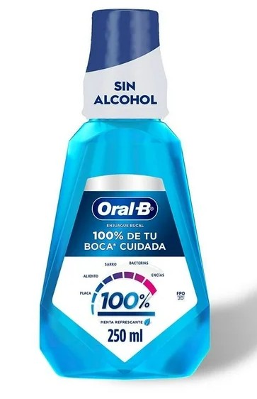 Enjuague Bucal Oral B 100% Menta 500 Ml