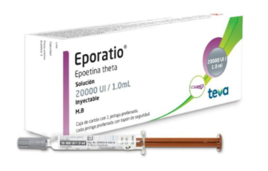 Eporatio 20000 IU Solución Inyectable 1 Ml Jeringa Prellenada