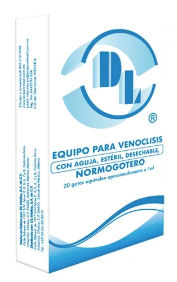 Equipo Venoclisis DL Normogotero Con Aguja