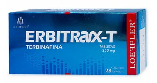 Erbitrax Terbinafina 250 Mg 28 Tabletas