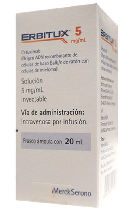 Erbitux 5 Mg/Ml Solución Inyectable 20 Ml
