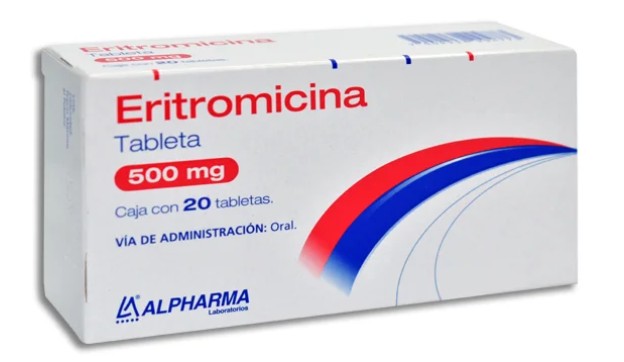 Eritromicina 500 Mg 20 Tabletas Genérico Alpharma