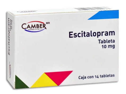 Escitalopram 10 Mg 14 Tabletas Genérico Amarox