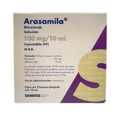 Arasamila Iv 100 Mg Solución Inyectable 2 Frascos Ámpula 10 Ml