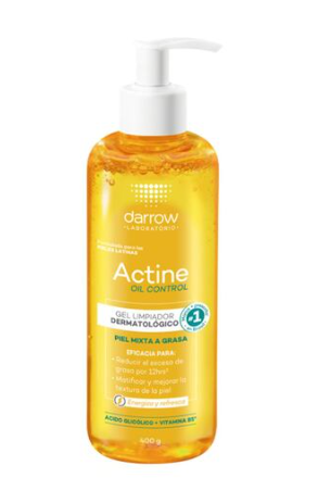 Actine Oil Gel Darrow Piel Mixta A Grasa Barra 400 G