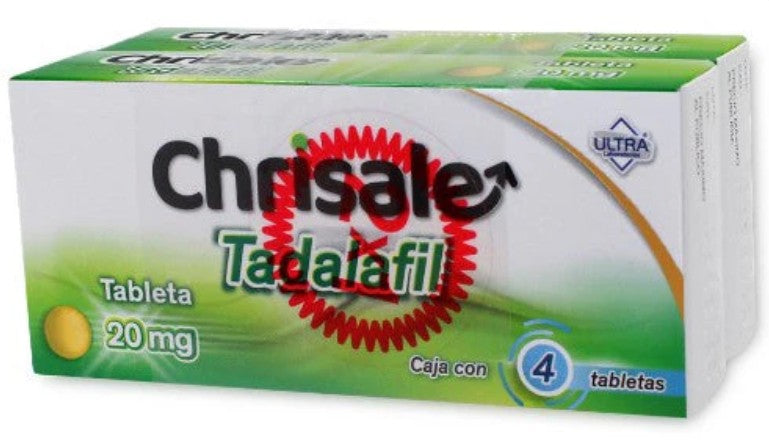 Chrisale Tadalafil 20 Mg 4 Tabletas 2X1 Genérico Ultra Lab