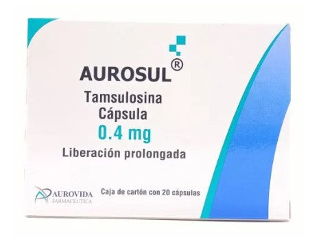 Aurosul Liberación Prolongada 0.4 Mg 20 Cápsulas Genérico Aurovida