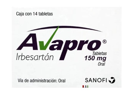 Avapro 150 Mg 14 Tabletas