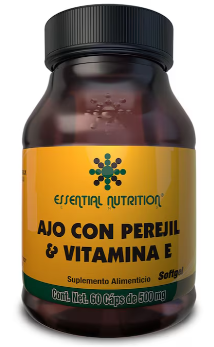 Ajo/Vitamina E 500 Mg Suplemento Alimenticio 60 Cápsulas