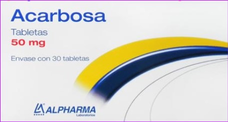 Acarbosa 50 Mg 30 Tabletas Genérico Alpharma